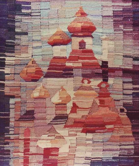 Russian church. Tapestry